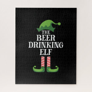 Bier Drink Elf Matching Family - kerstgroep Legpuzzel