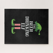 Bier Drink Elf Matching Family - kerstgroep Legpuzzel (Horizontaal)