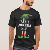 Bier Drink Elf Matching Family - kerstgroep  T-shirt (Voorkant)