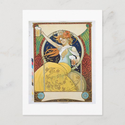 Bier  Drink en kunst Briefkaart (Voorkant)