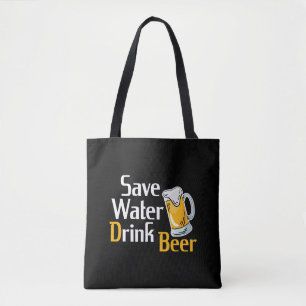 Bier drink feestvieringen bierdrinker opslaan tote bag