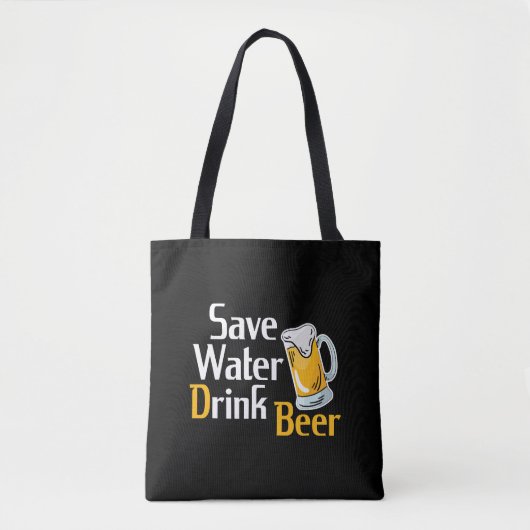 Bier drink feestvieringen bierdrinker opslaan tote bag (Voorkant)