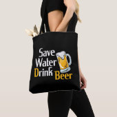 Bier drink feestvieringen bierdrinker opslaan tote bag (Dichtbij)