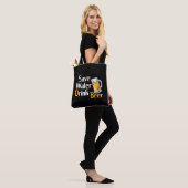 Bier drink feestvieringen bierdrinker opslaan tote bag (Op model)