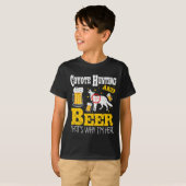 Bier Drink Grappige Coyote Jacht T-shirt (Voorkant volledig)
