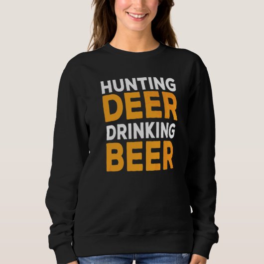 Bier Drink hertenjacht Trui (Voorkant)