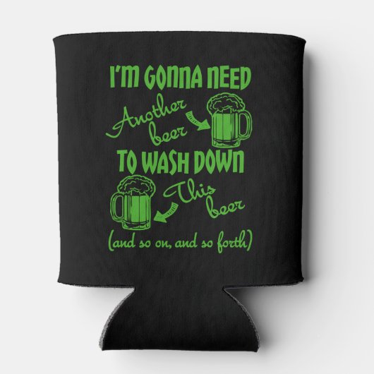 Bier Drink Humor Blikjeskoeler (Achterkant)