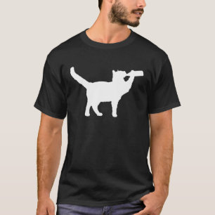 Bier Drink Kattenfles Pet Drink Humor T-shirt