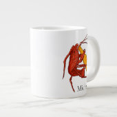 Bier Drink kreeft gepersonaliseerd genaamd Grote Koffiekop (Voorkant rechts)