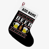 Bier Drink lelijke kerstkeuken Grote Kerstsok (Voorkant (Hangend))