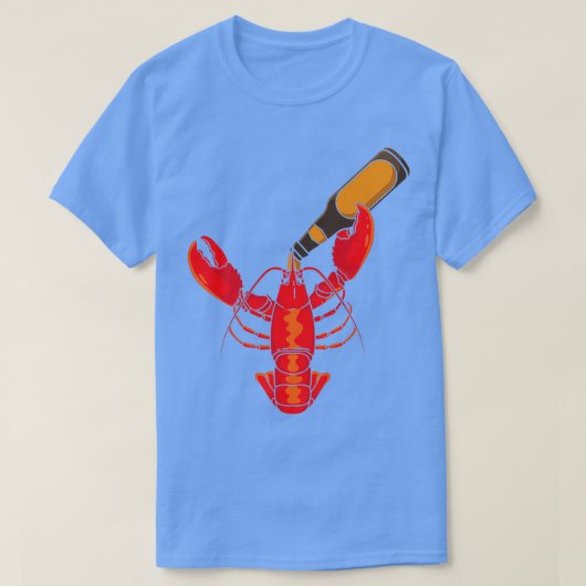 Bier drink Lobster Funny Crawfish Craft Beer Gi T-shirt (Design voorkant)