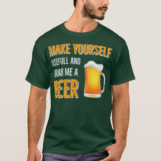 Bier Drink Maak je bruikbare biertje en pak me een T-shirt