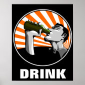 Bier drink poster propagandasstijl (Voorkant)