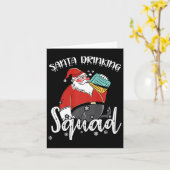 Bier Drink Santa Xmas Bierdrinker Funny Christ Kaart (Gele Bloem)