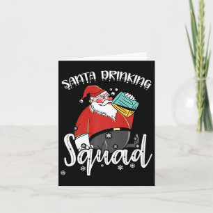 Bier Drink Santa Xmas Bierdrinker Funny Christ Kaart