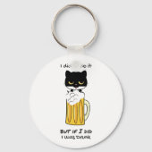 Bier Drink Sleutelhanger Kat (Voorkant)