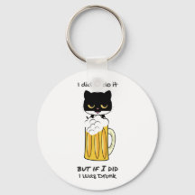 Bier Drink Sleutelhanger Kat