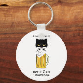 Bier Drink Sleutelhanger Kat (Voorkant)