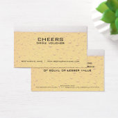 Bier Drink Voucher en Coupon Kaarten Visitekaartjes (Bureau)
