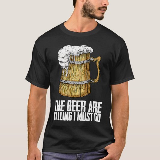 Bier drinken  Drinken  Bier man T-shirt (Voorkant)