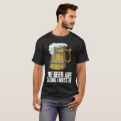 Bier drinken  Drinken  Bier man T-shirt (Voorkant volledig)