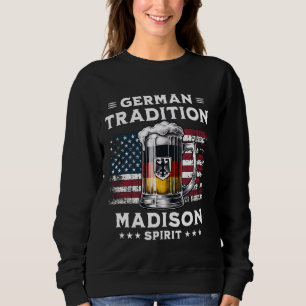 Bier drinken Madison Amerikaanse vlag Duitse adela Trui