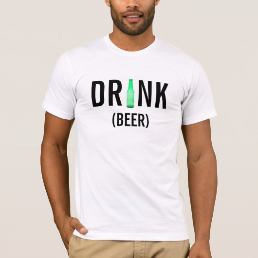 Bier Drinken T-shirt (Voorkant)