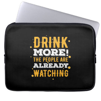 Bier Drinker Drink Meer Bier Laptop Sleeve