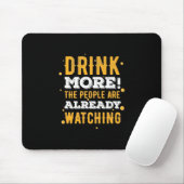 Bier Drinker Drink Meer Bier Muismat (Met muis)