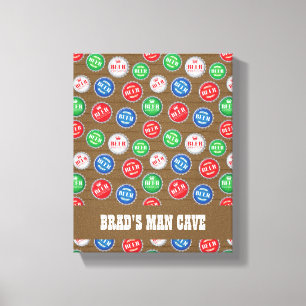 Bier Drinker Fles Petten Print Man Grot