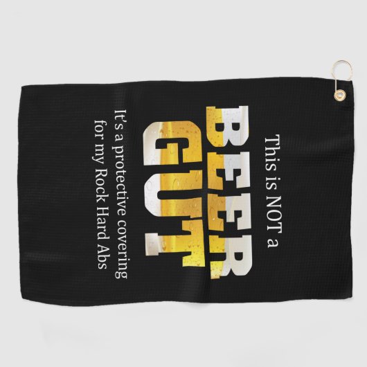 Bier Drinker geen BEER GUT Birthday Golfhanddoek (Horizontaal)