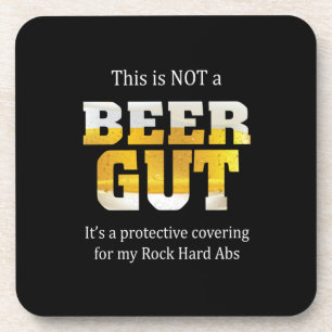 Bier Drinker geen BEER GUT Birthday Onderzetter