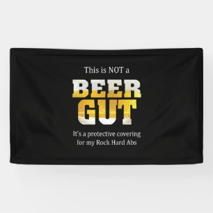 Bier Drinker geen BEER GUT Birthday Spandoek