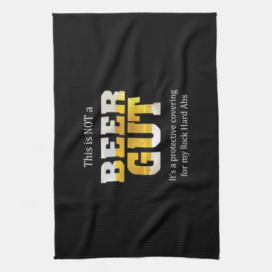 Bier Drinker geen BEER GUT Birthday Theedoek (Verticaal)