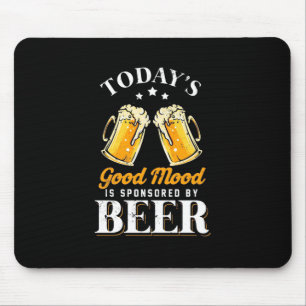 Bier Drinker Good Mood wordt gesponsord door bier Muismat