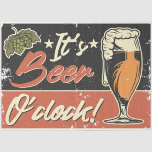 Bier Drinker Het is bere-uur Tissuepapier