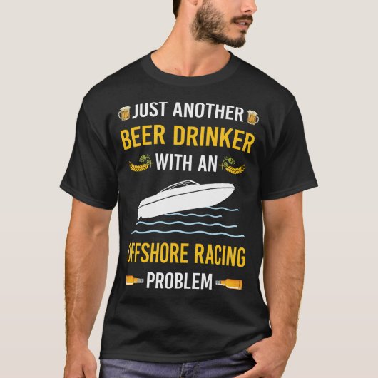 Bier Drinker Offshore Racing T-shirt (Voorkant)