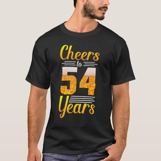 Bier drinkt mijn geboortedag tot 54 jaar oud. t-shirt (Voorkant)