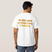 Bier Echter Waarde T-shirt (Achterkant volledig)