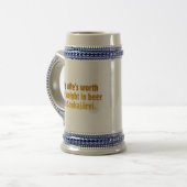 Bier Echtgenoot Stein Bierpul (Voorkant links)