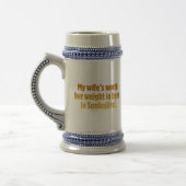 Bier Echtgenoot Stein Bierpul (Links)
