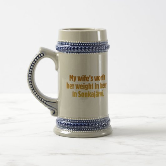 Bier Echtgenoot Stein Bierpul (Links)