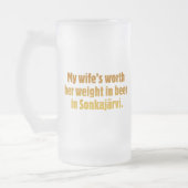 Bier echtgenoot vorstglas mok (Links)
