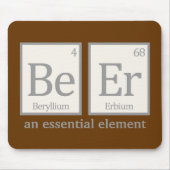 Bier, een essentieel element muismat (Voorkant)