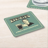 Bier: Een pitcher is 1000 woorden waard Kartonnen Onderzetters (Schuin)