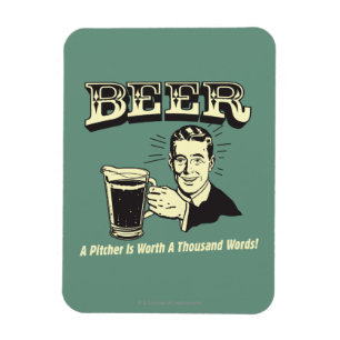 Bier: Een pitcher is 1000 woorden waard Magneet