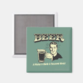 Bier: Een pitcher is 1000 woorden waard Magneet (Voorkant / Achterkant)