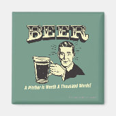 Bier: Een pitcher is 1000 woorden waard Magneet (Voorkant)