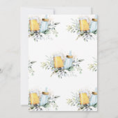 Bier en Baby shower Kaart (Achterkant)