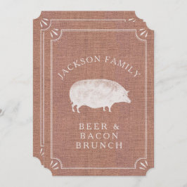 Bier en Bacon Brunch  Varkenland Rustic Kaart